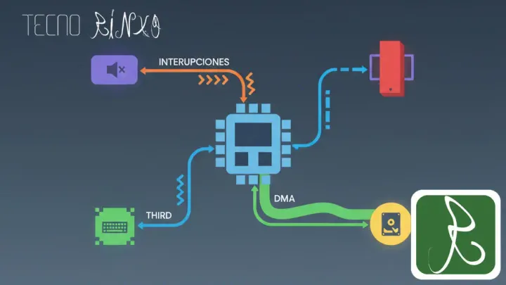 Cómo la CPU Gestiona Múltiples Dispositivos I/O